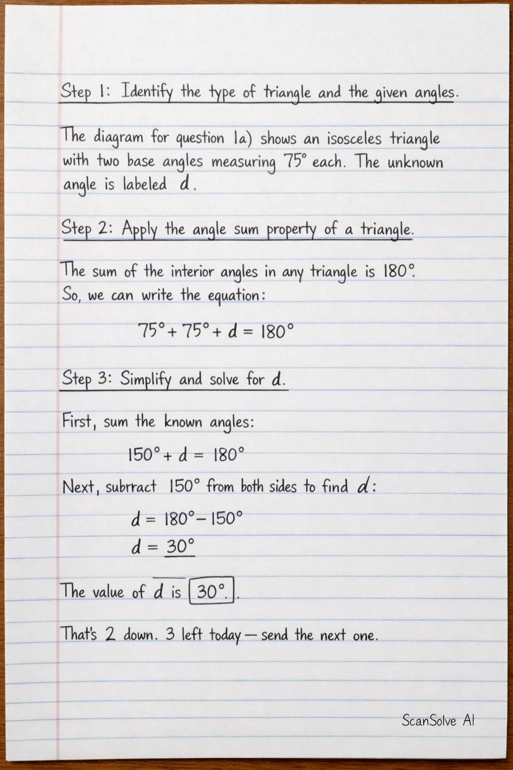 Handwritten step-by-step solution preview