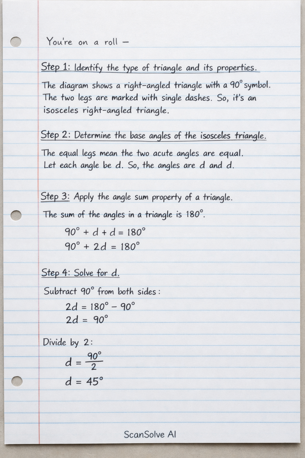 Handwritten step-by-step solution preview