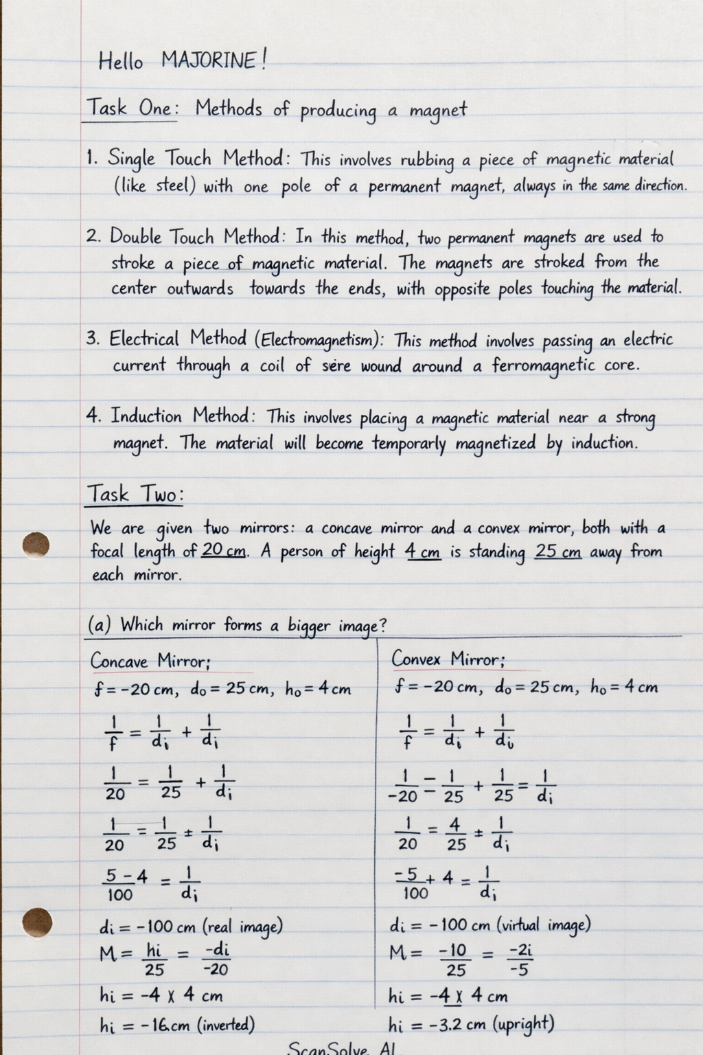 Handwritten step-by-step solution preview