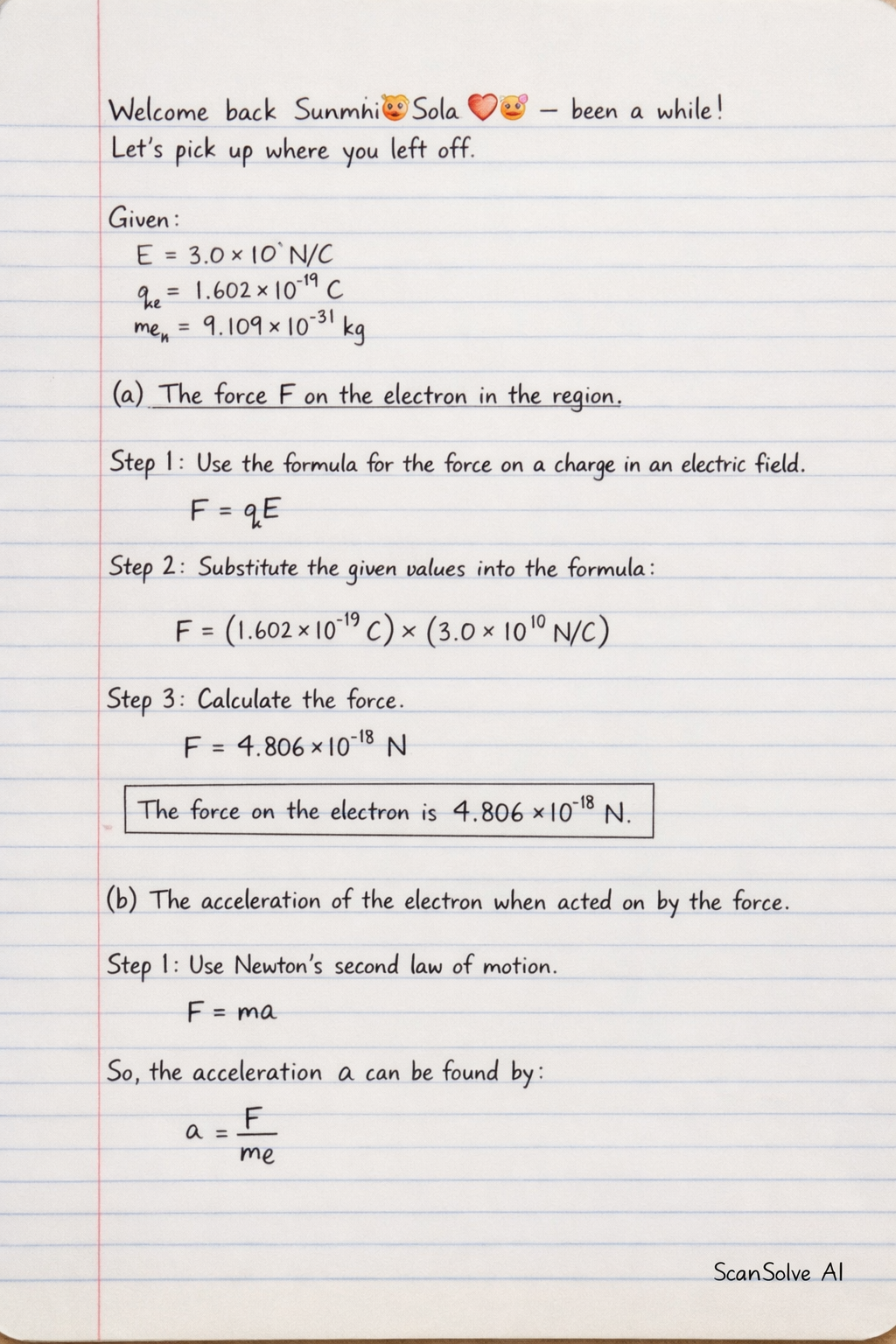 Handwritten step-by-step solution preview