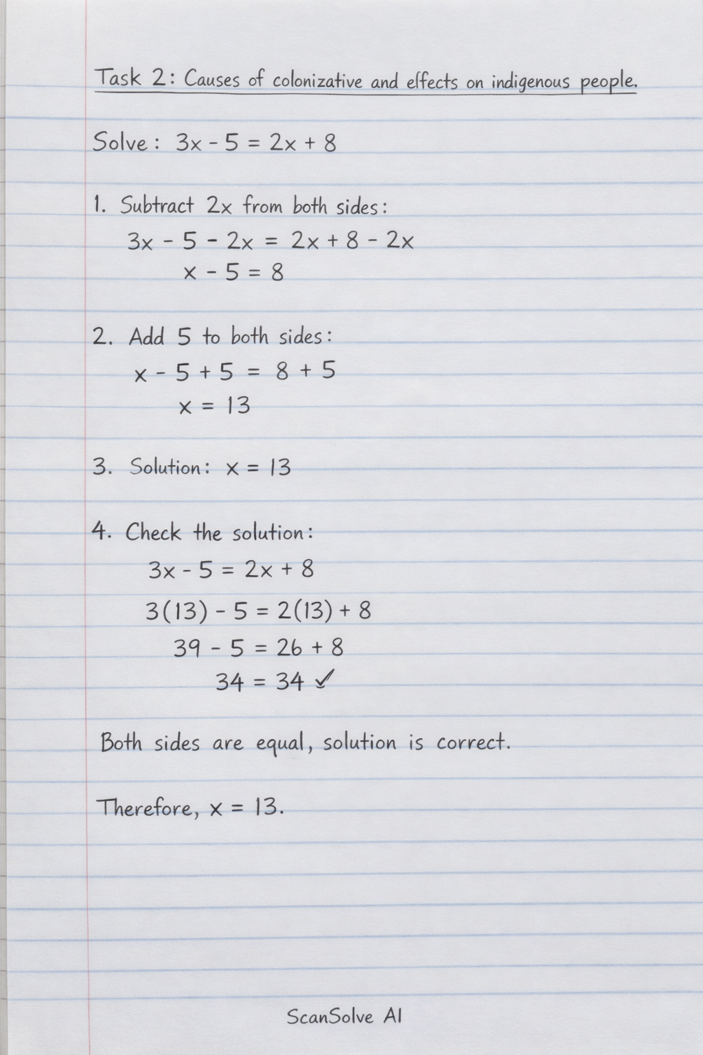 Handwritten step-by-step solution preview