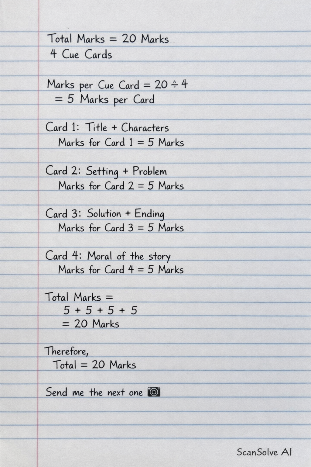 Handwritten step-by-step solution preview