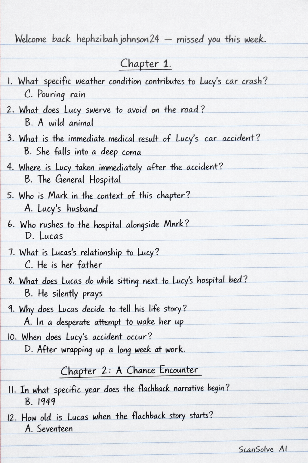 Handwritten step-by-step solution preview