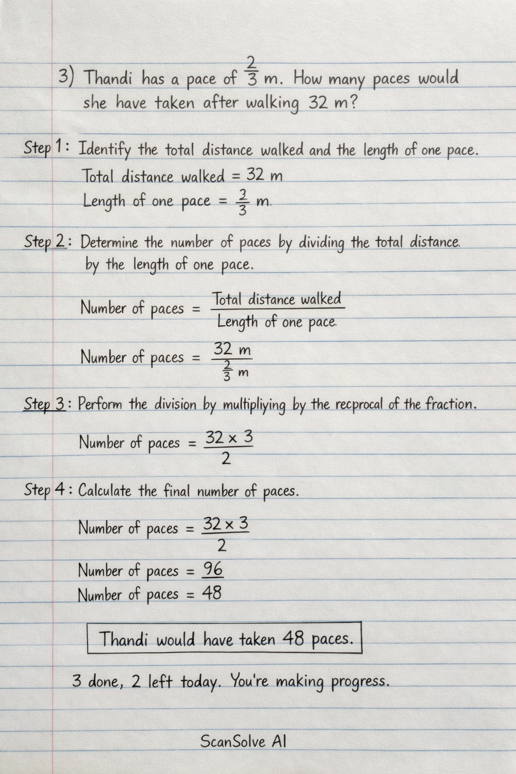 Handwritten step-by-step solution preview