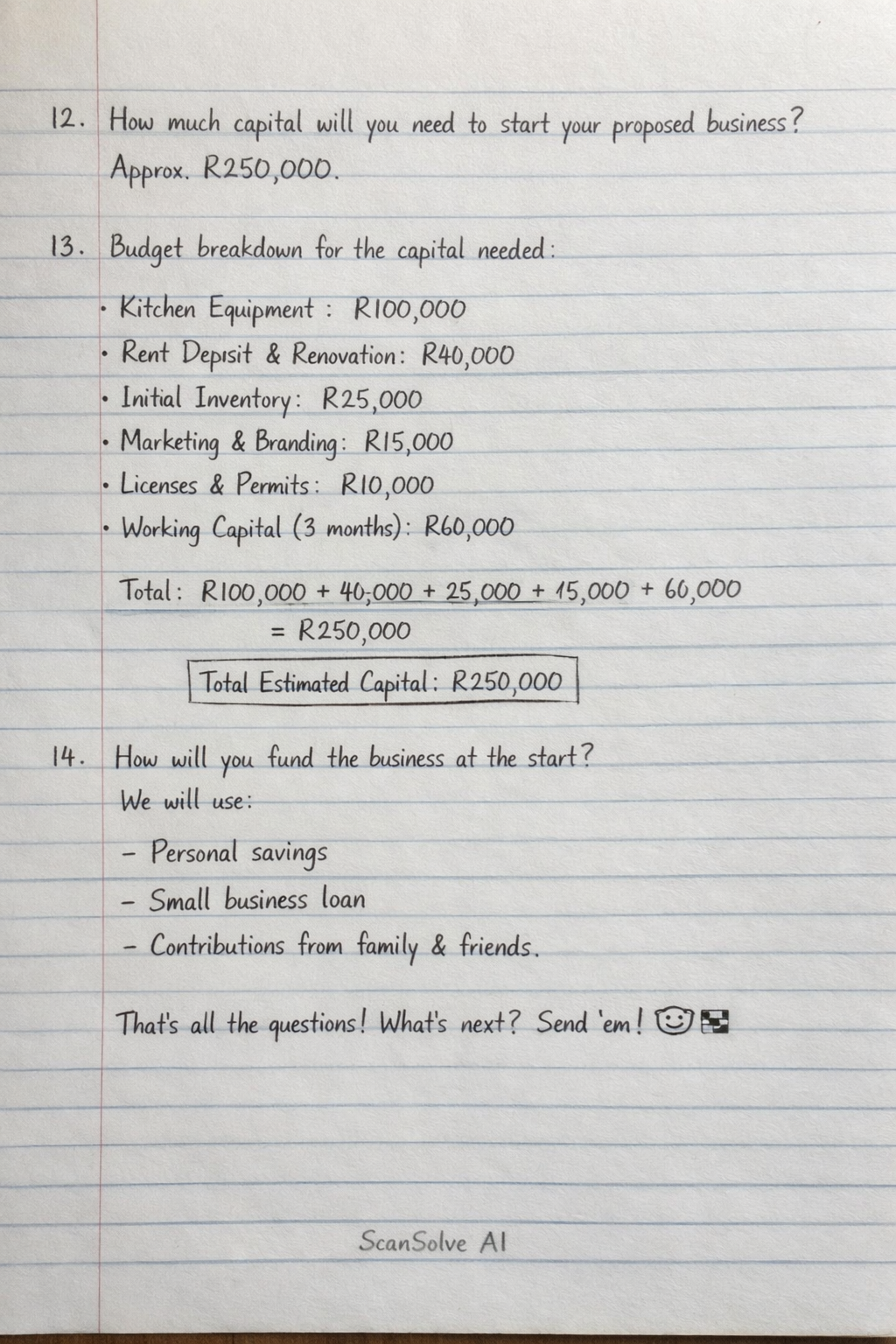 Handwritten step-by-step solution preview
