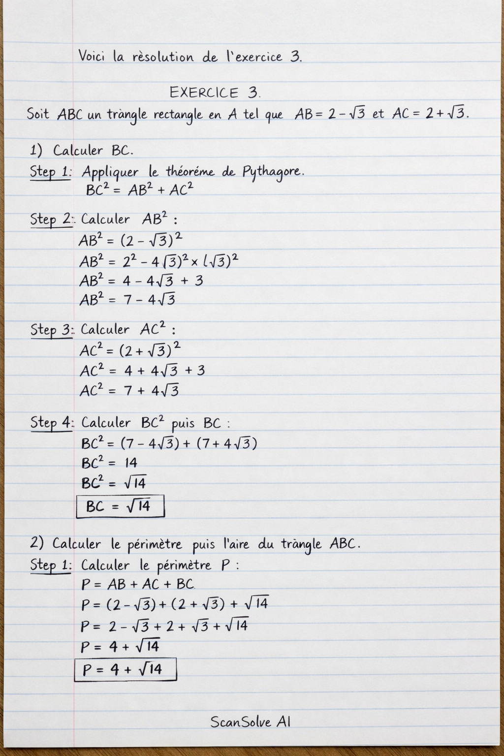 Handwritten step-by-step solution preview