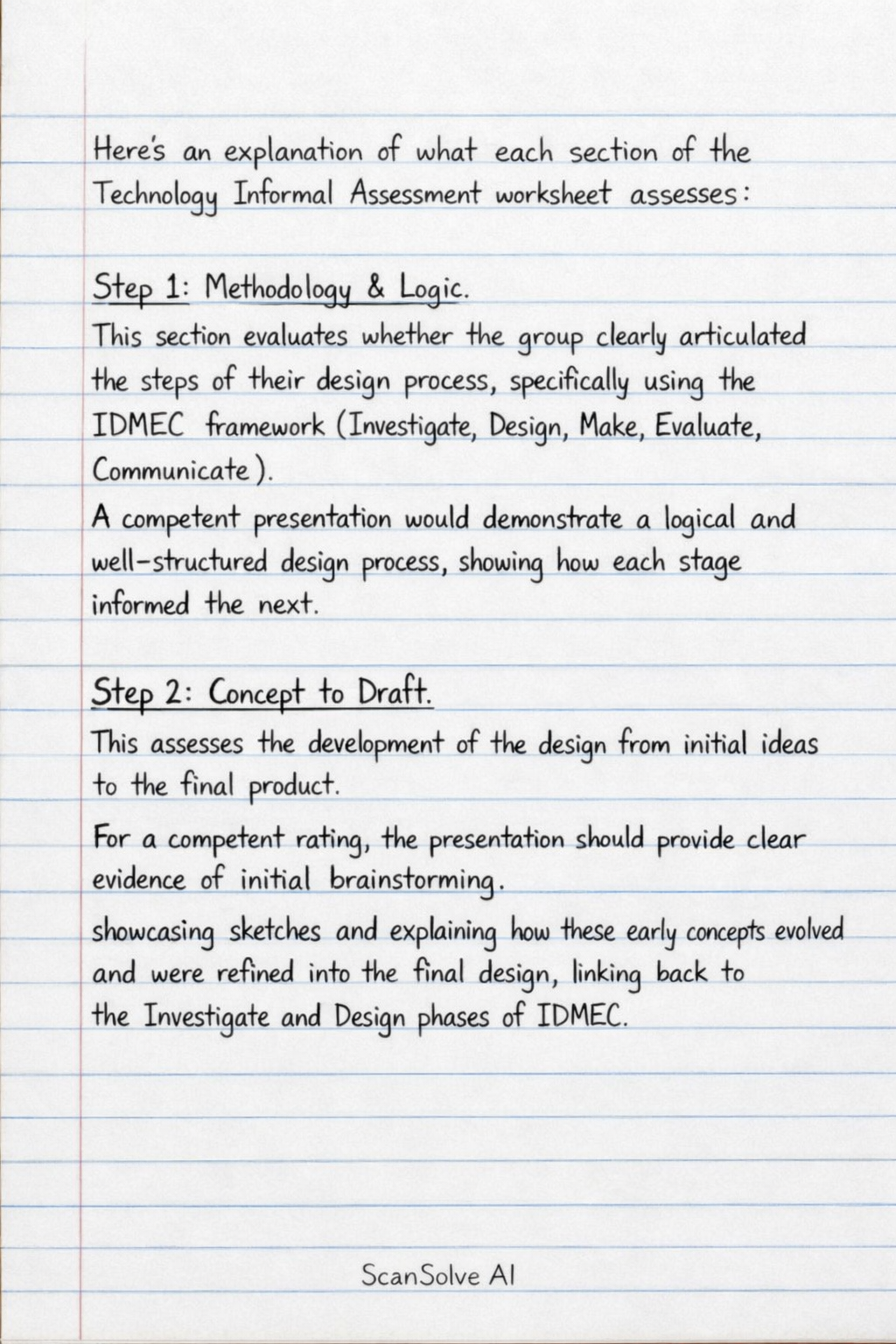 Handwritten step-by-step solution preview
