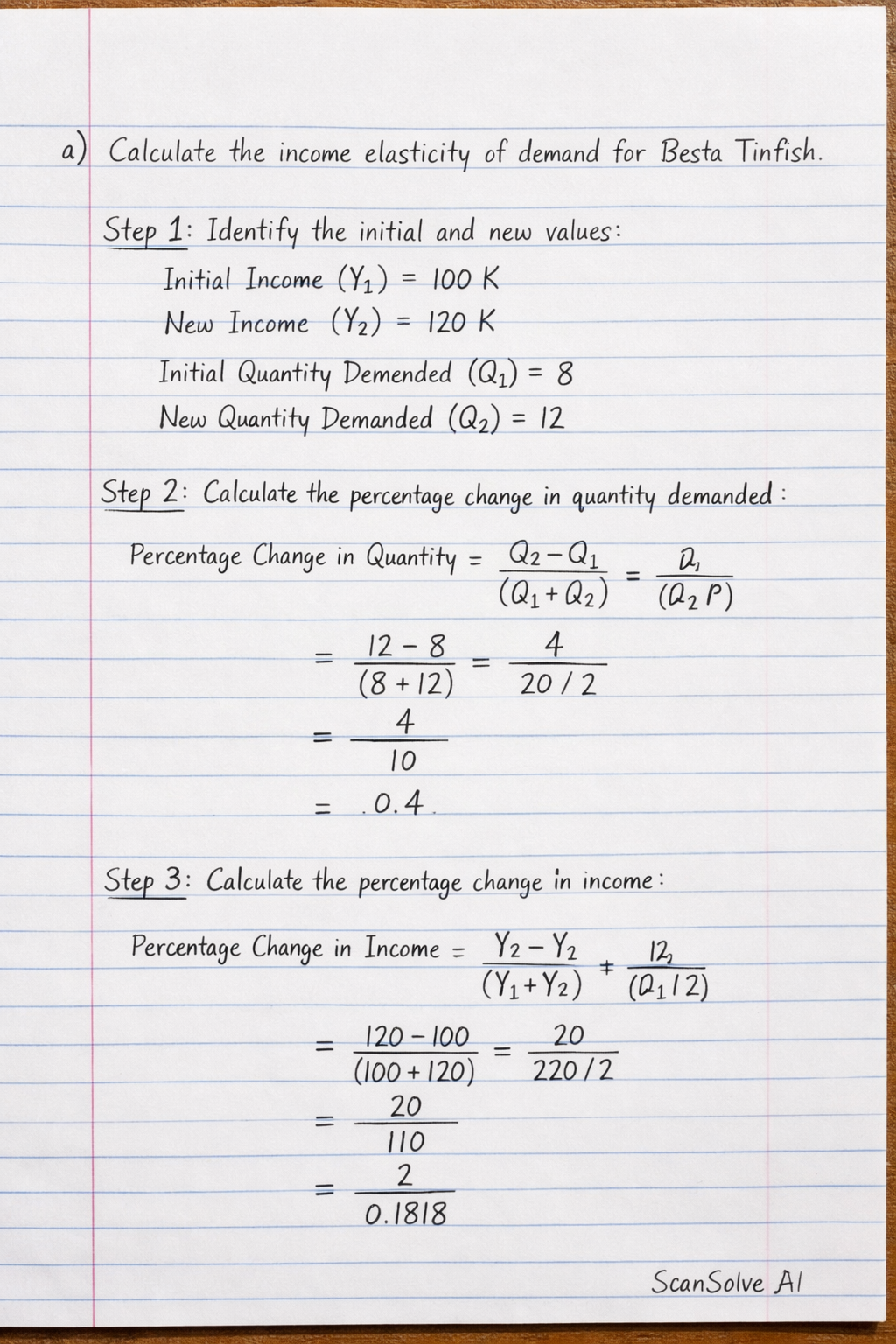 Handwritten step-by-step solution preview