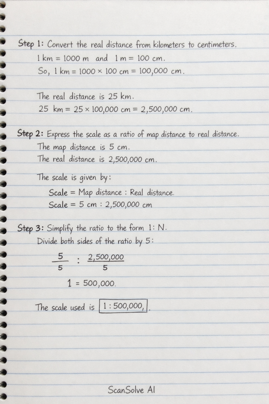 Handwritten step-by-step solution preview