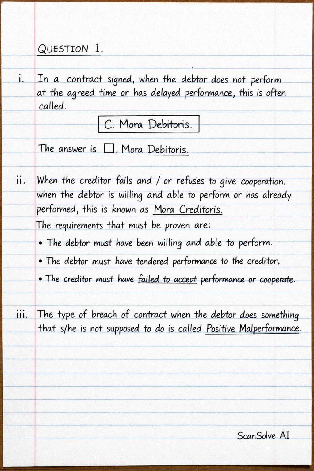 Handwritten step-by-step solution preview