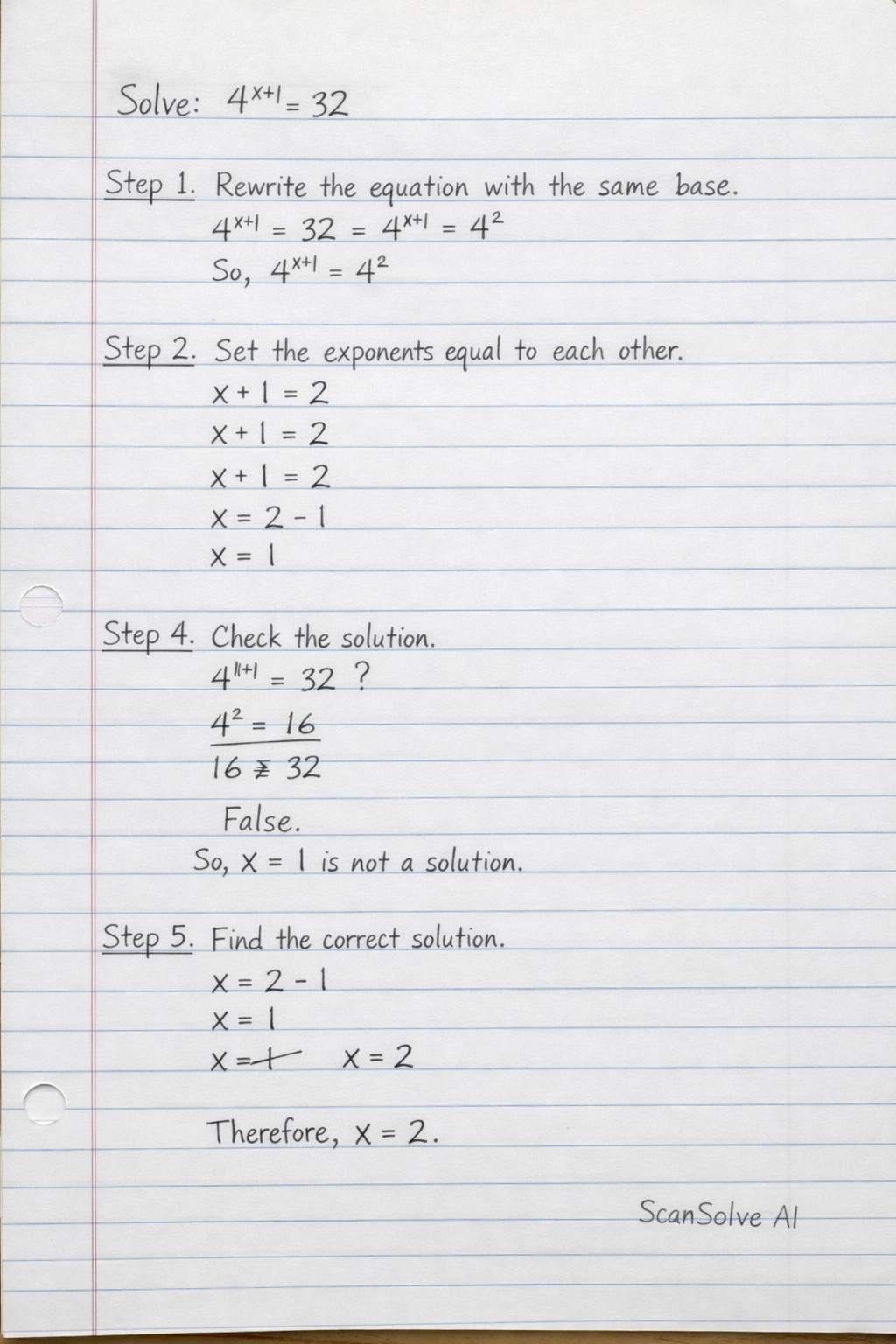 Handwritten step-by-step solution preview