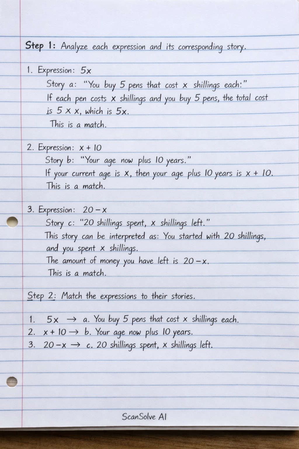 Handwritten step-by-step solution preview