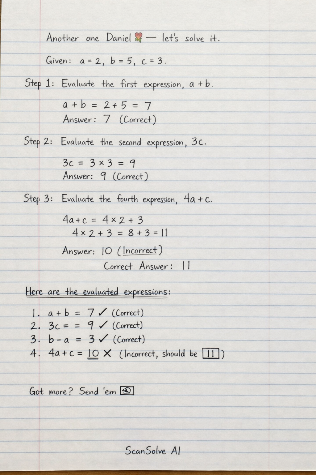 Handwritten step-by-step solution preview