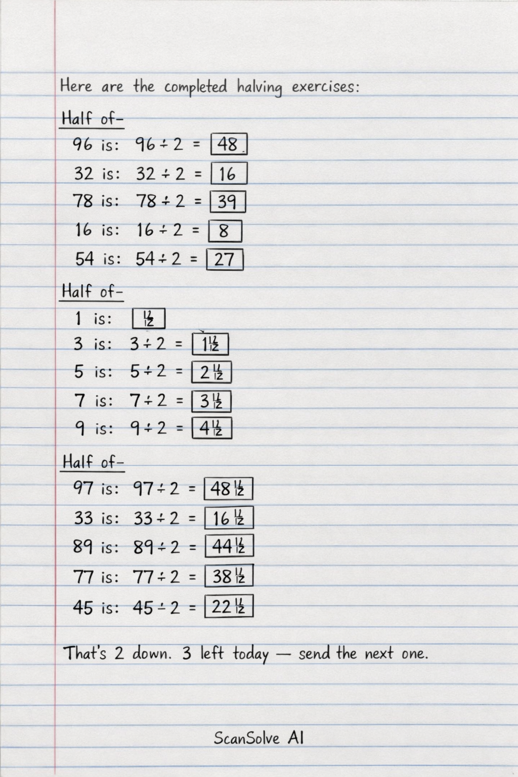 Handwritten step-by-step solution preview