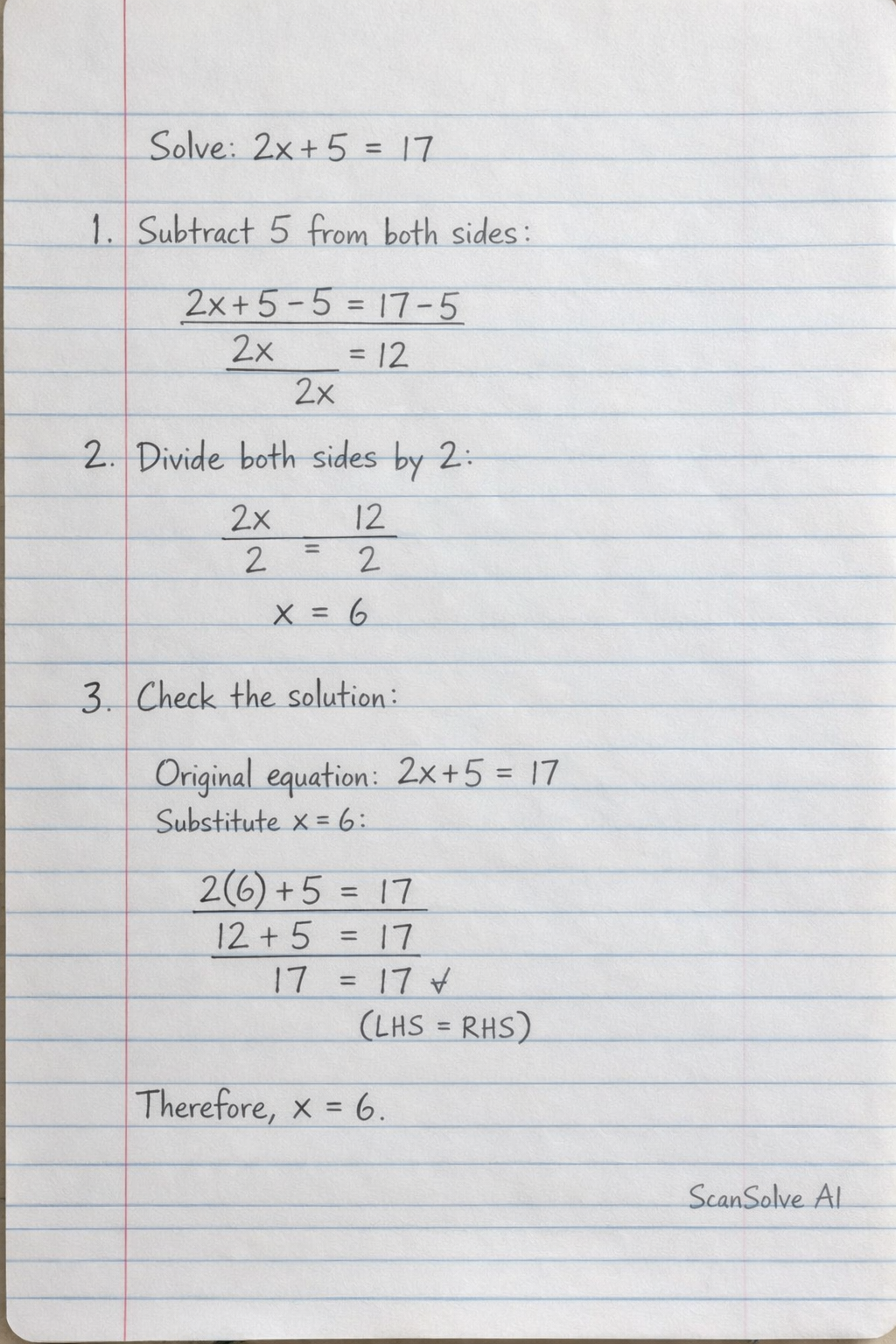 Handwritten step-by-step solution preview
