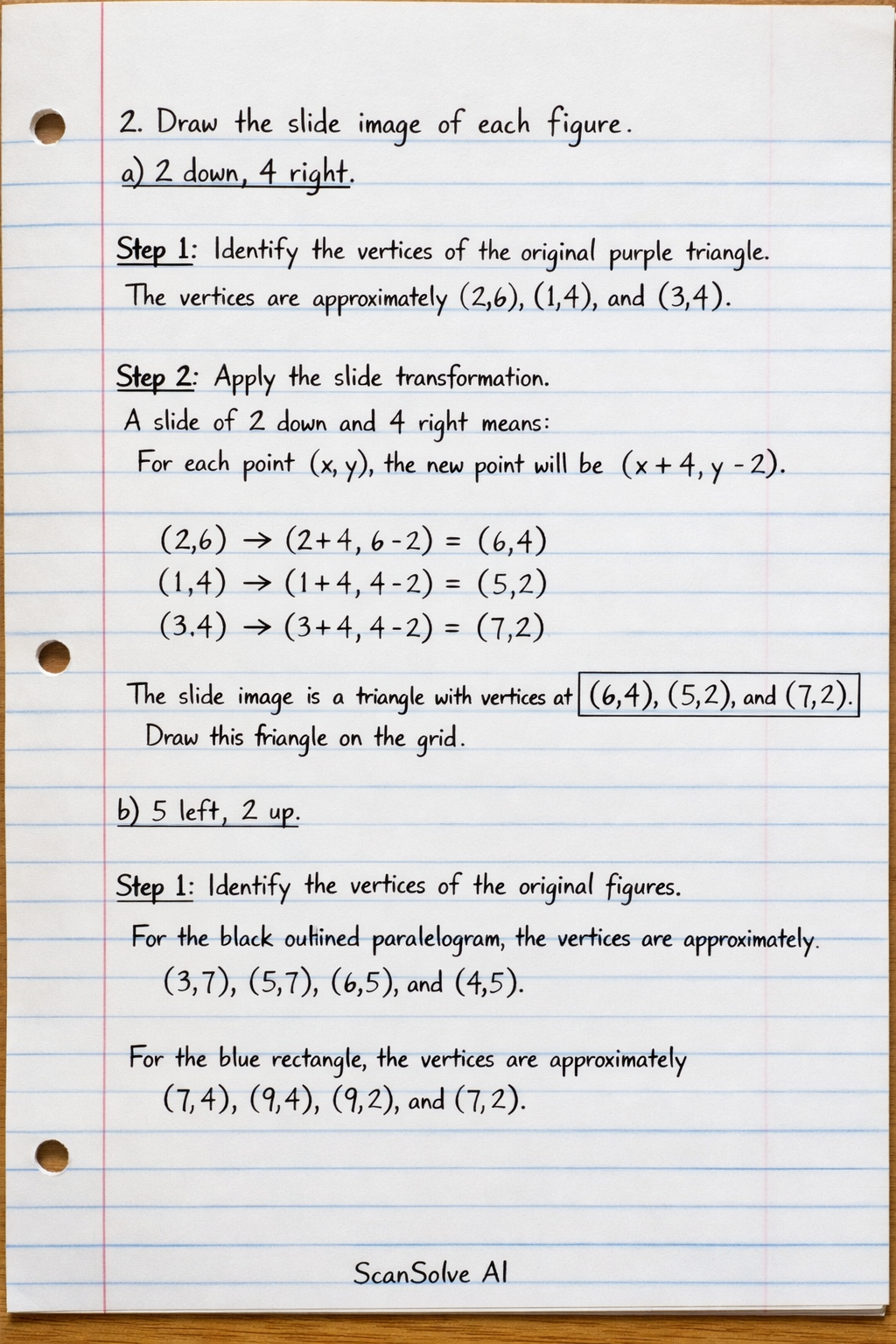 Handwritten step-by-step solution preview