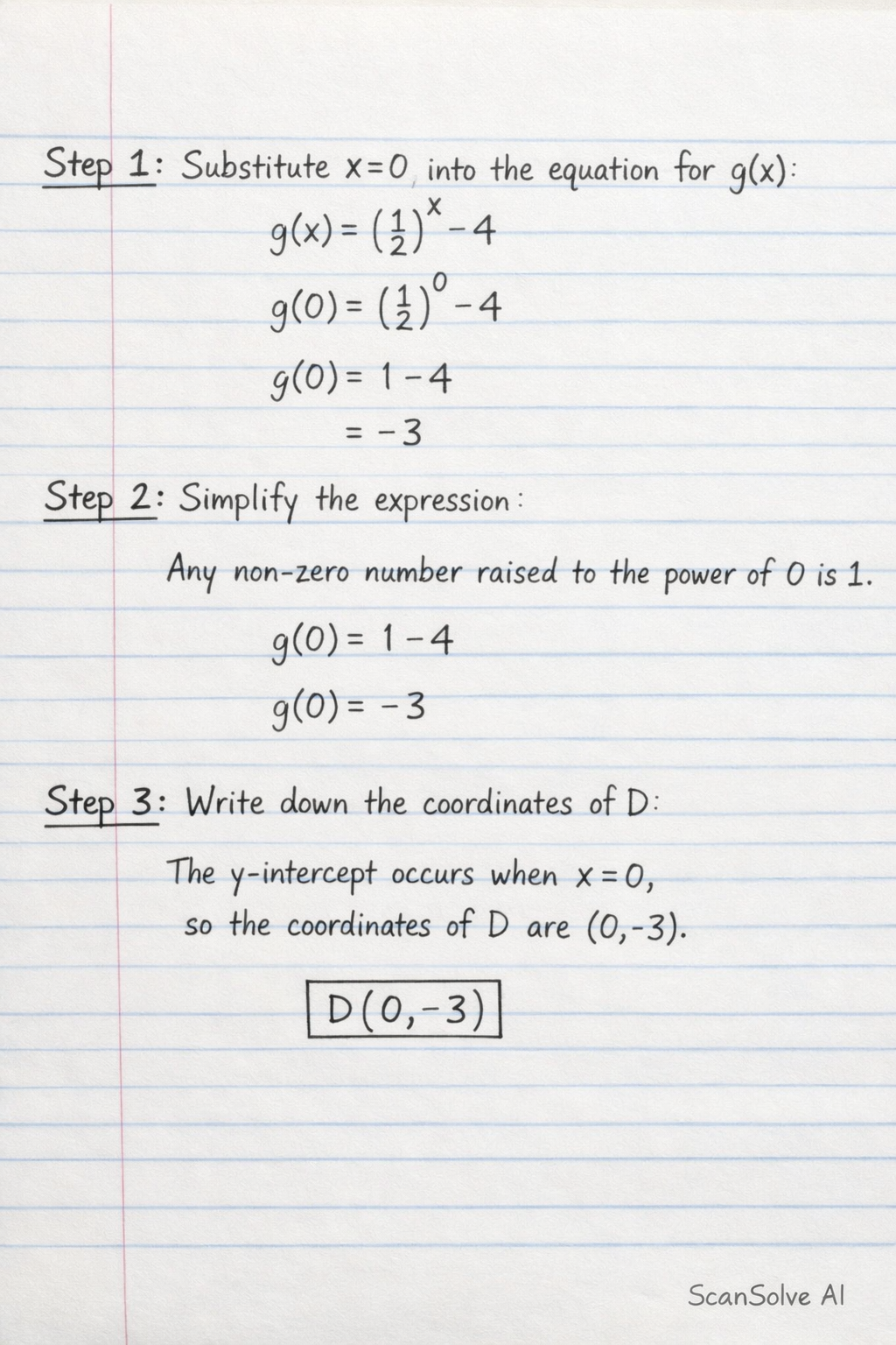 Handwritten step-by-step solution preview