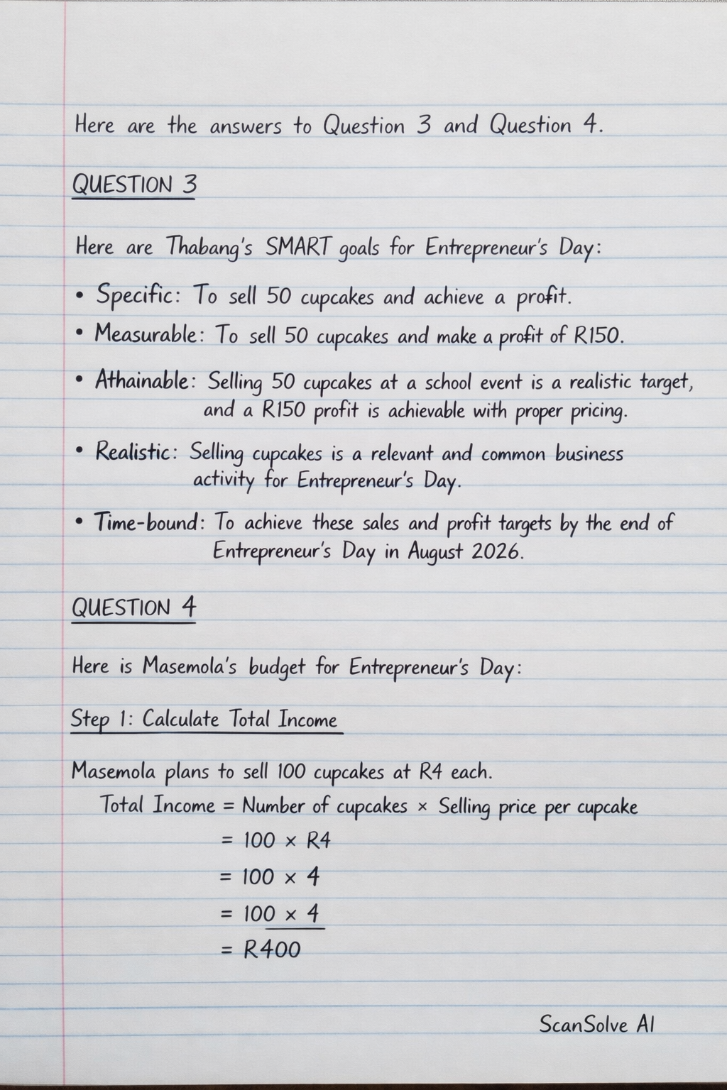 Handwritten step-by-step solution preview