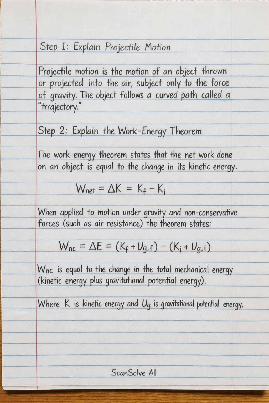 Handwritten step-by-step solution preview