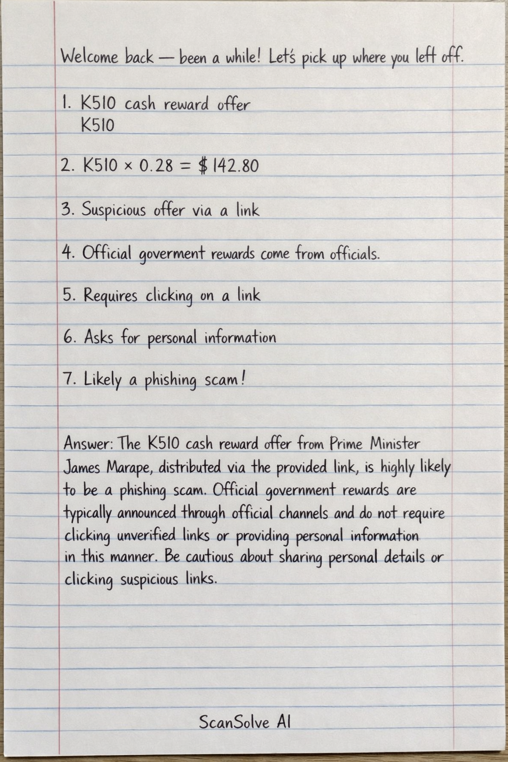 Handwritten step-by-step solution preview
