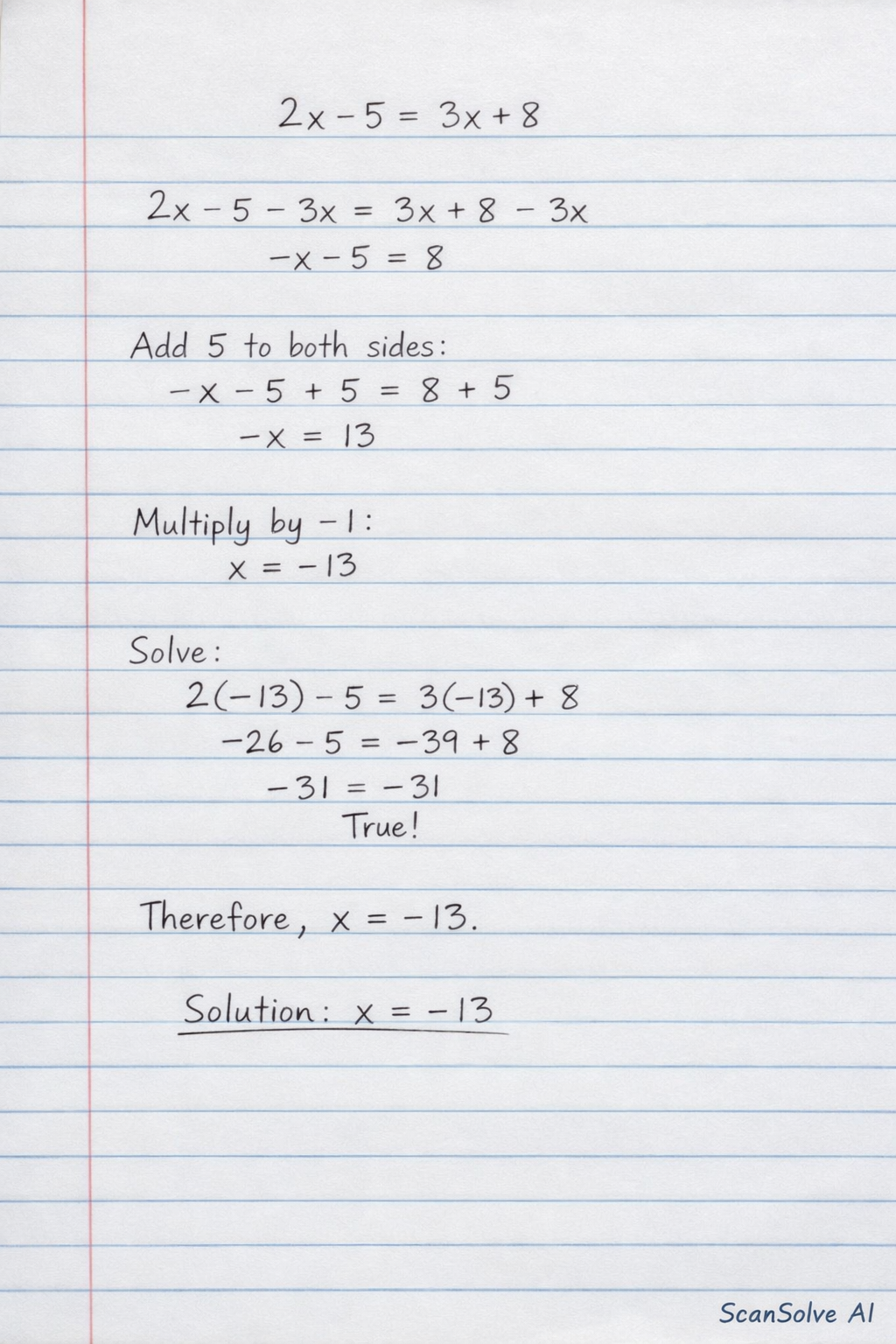 Handwritten step-by-step solution preview