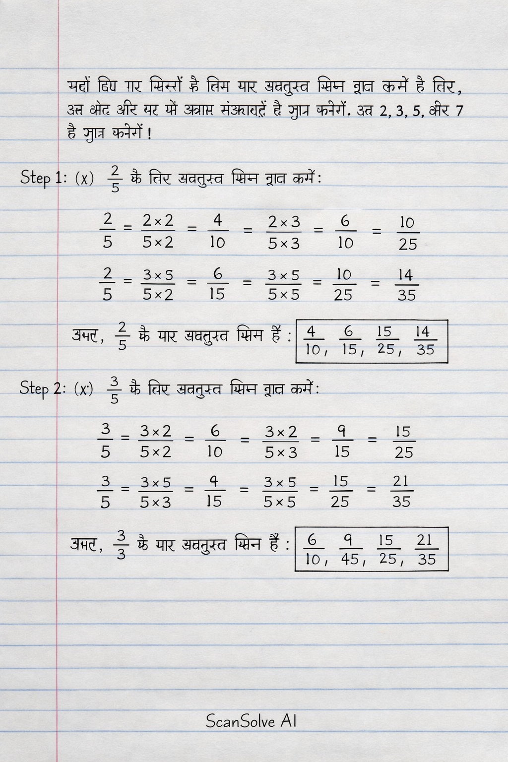 Handwritten step-by-step solution preview