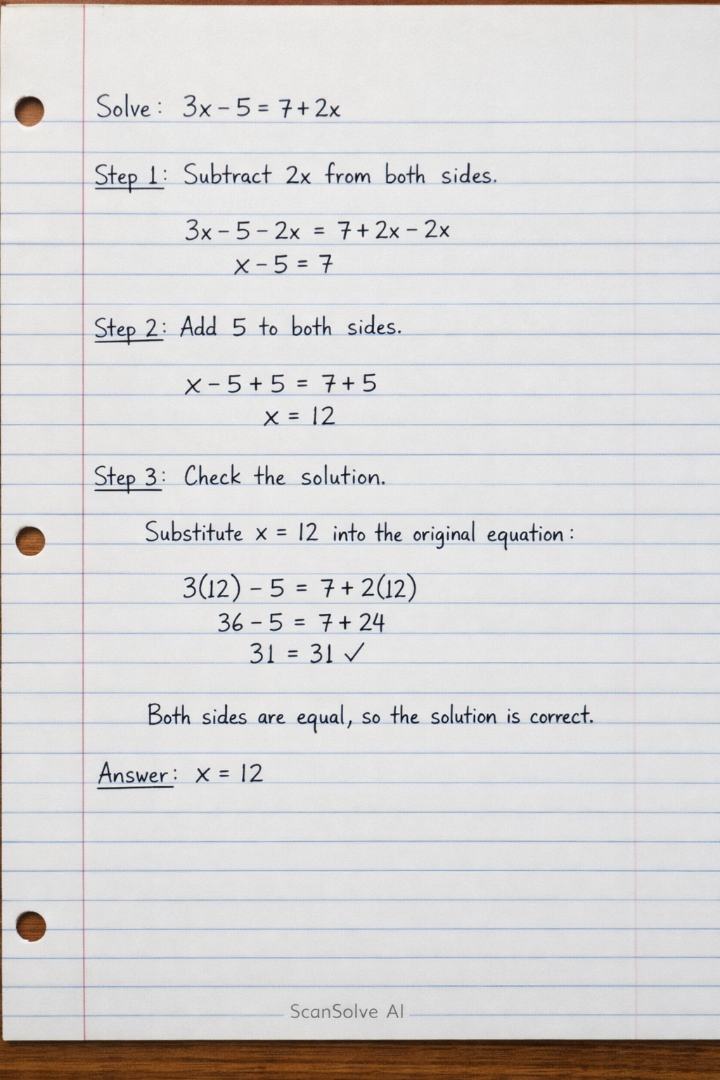 Handwritten step-by-step solution preview