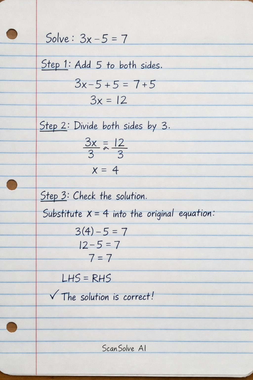 Handwritten step-by-step solution preview
