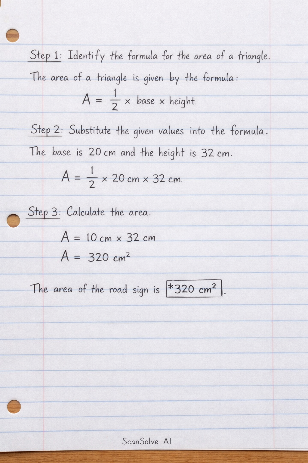 Handwritten step-by-step solution preview