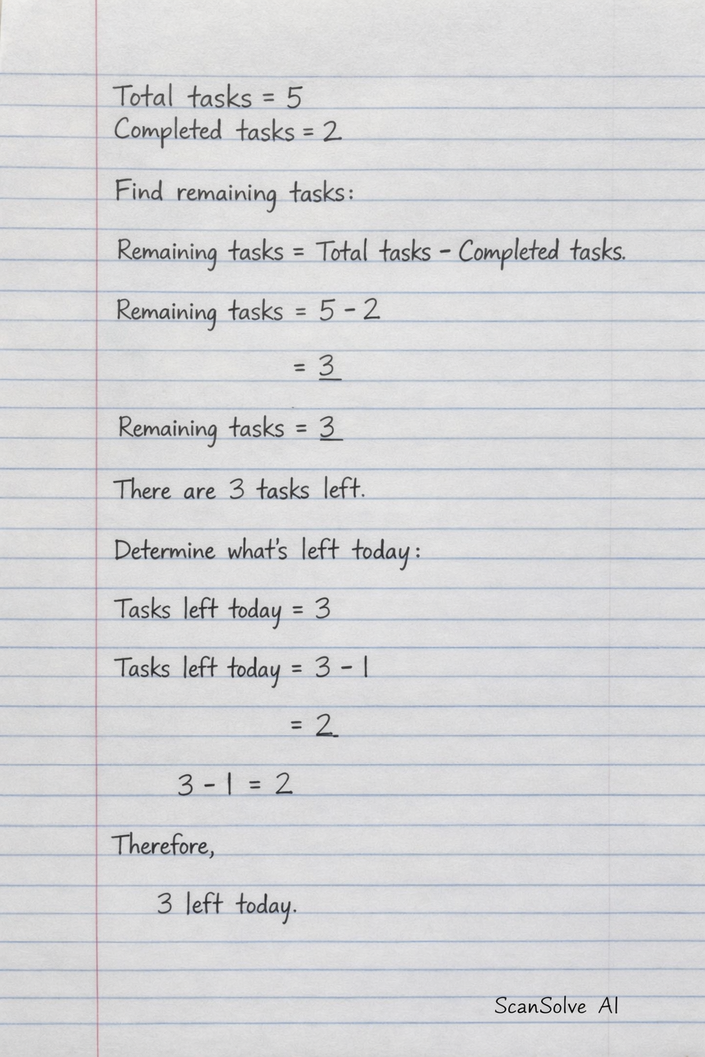 Handwritten step-by-step solution preview