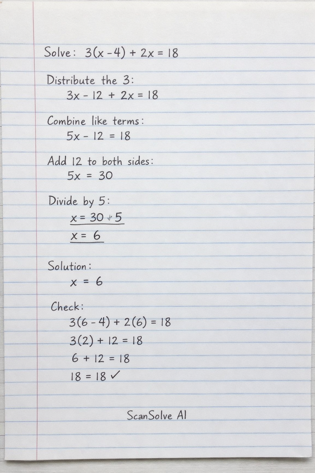 Handwritten step-by-step solution preview