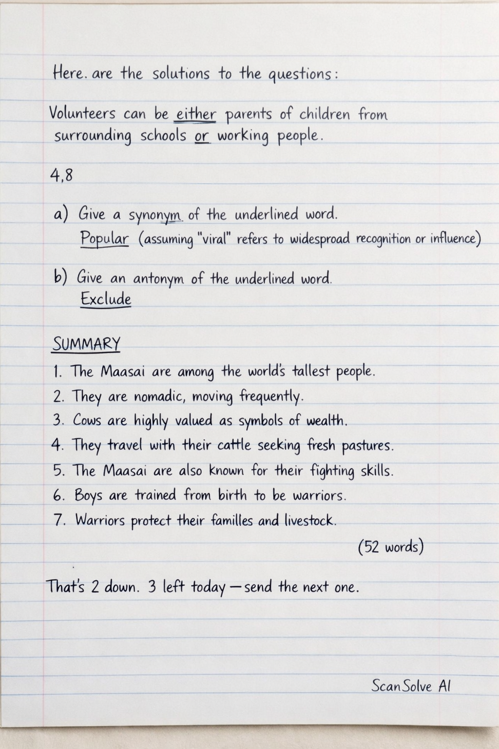 Handwritten step-by-step solution preview