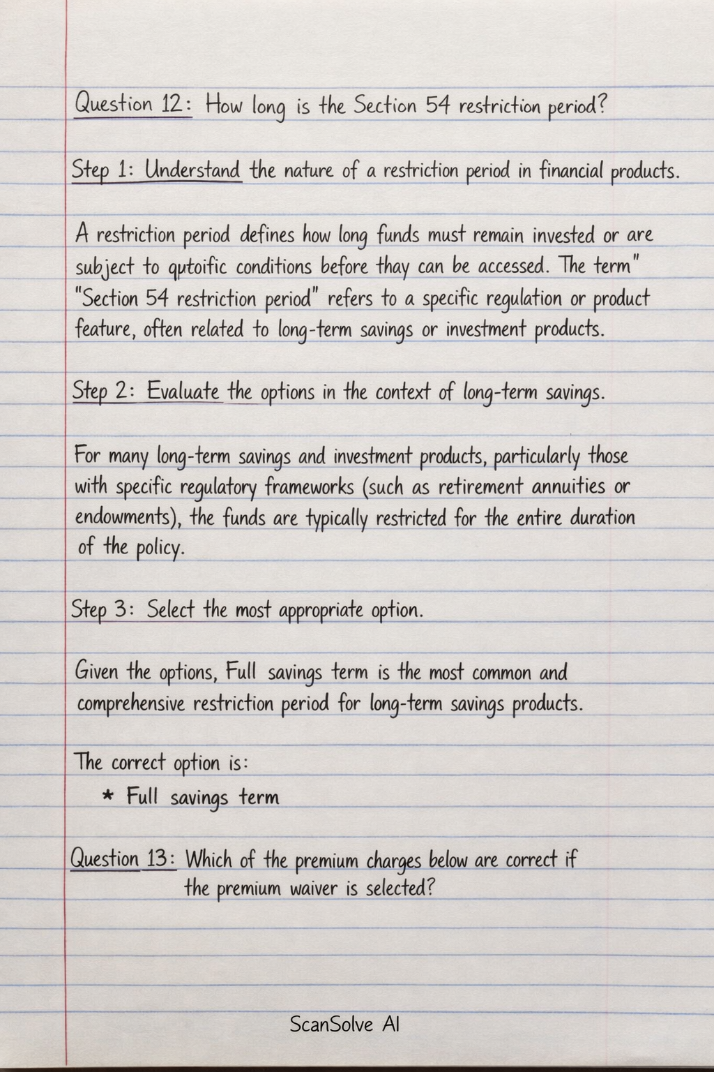 Handwritten step-by-step solution preview