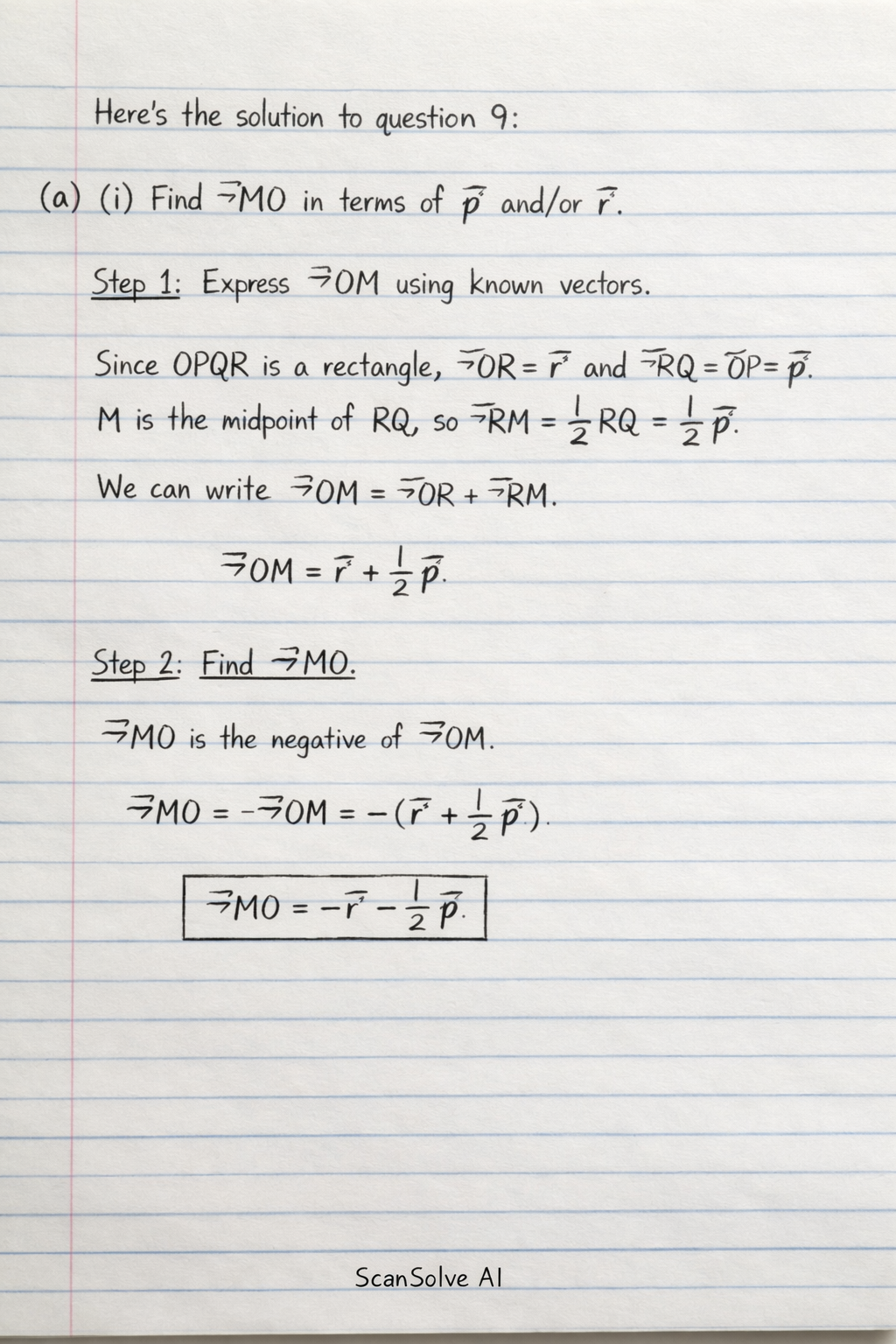 Handwritten step-by-step solution preview