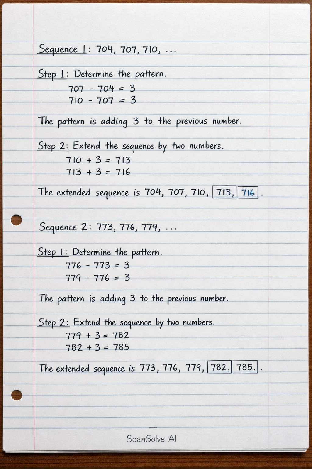 Handwritten step-by-step solution preview