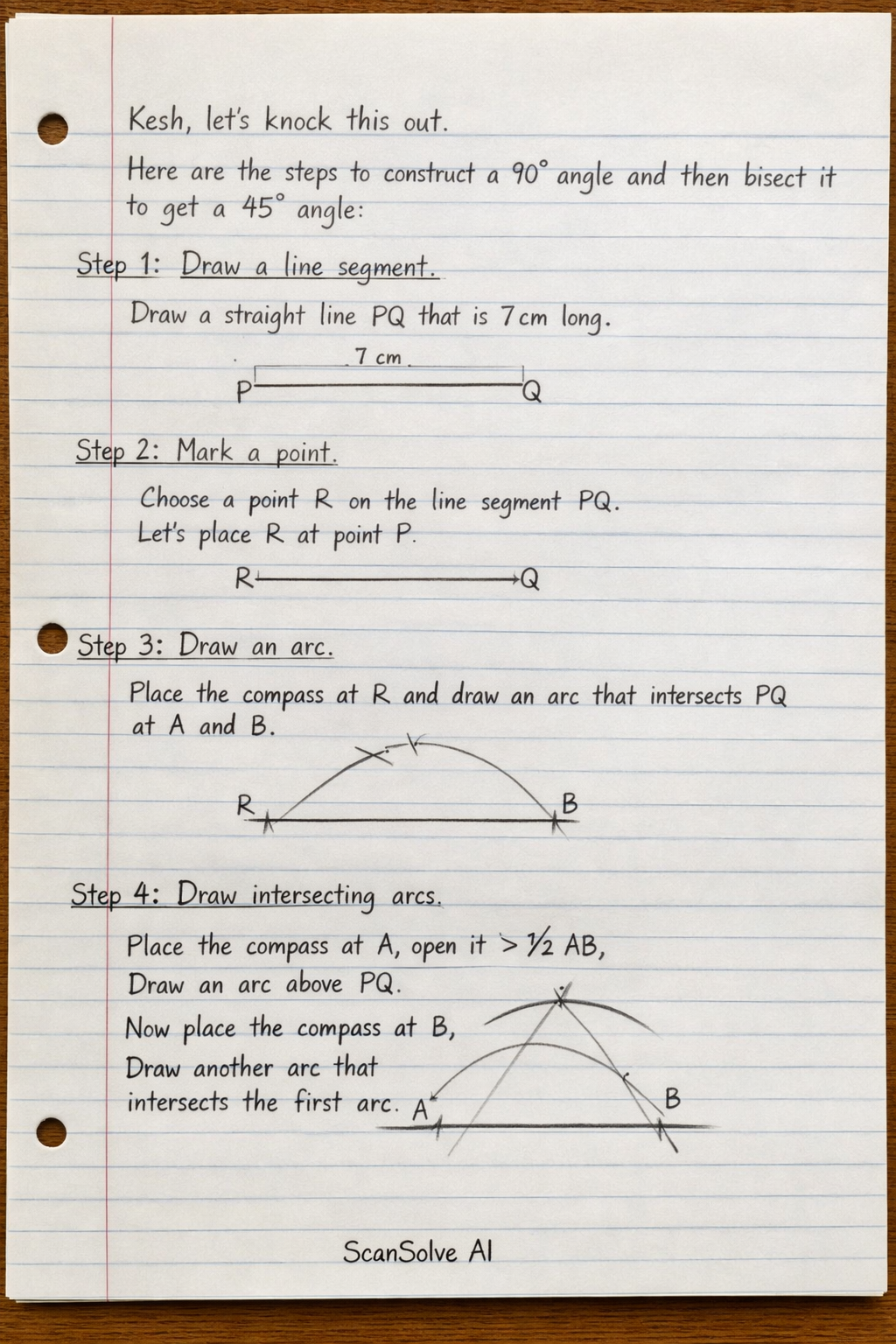 Handwritten step-by-step solution preview
