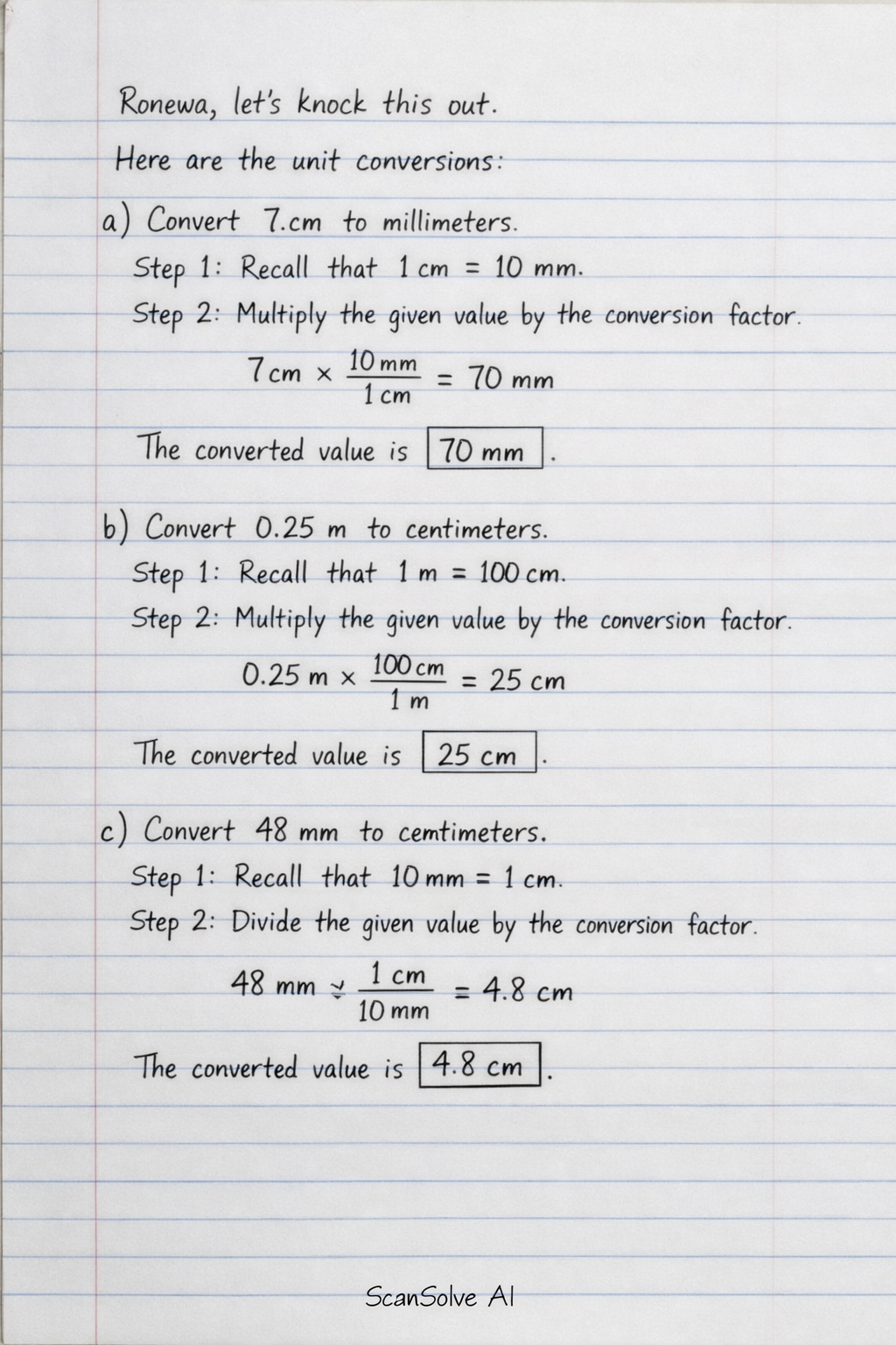 Handwritten step-by-step solution preview