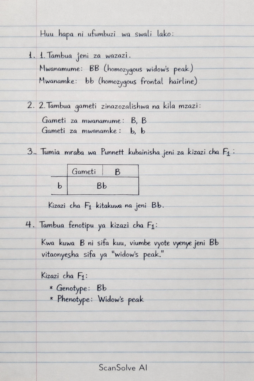 Handwritten step-by-step solution preview