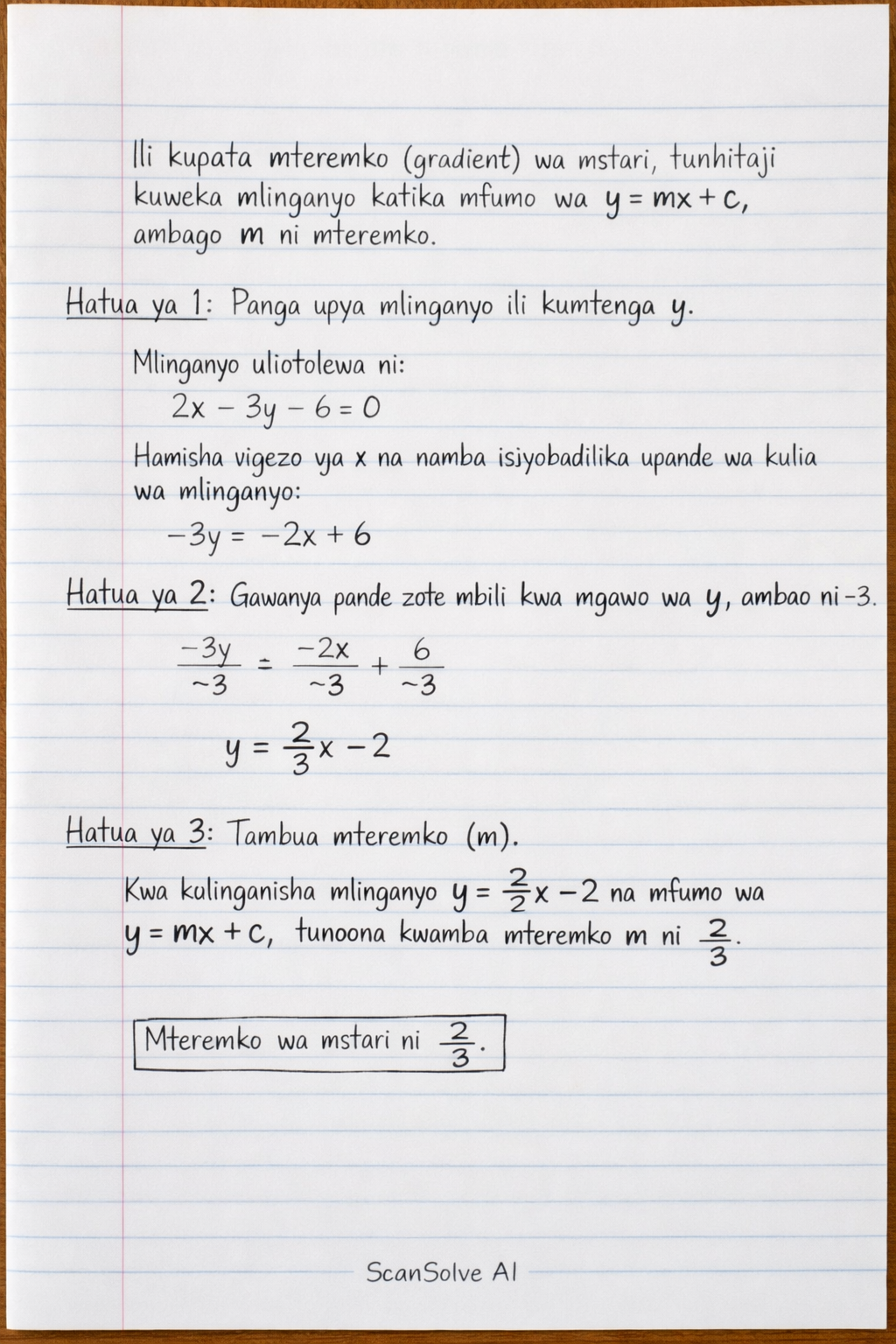 Handwritten step-by-step solution preview