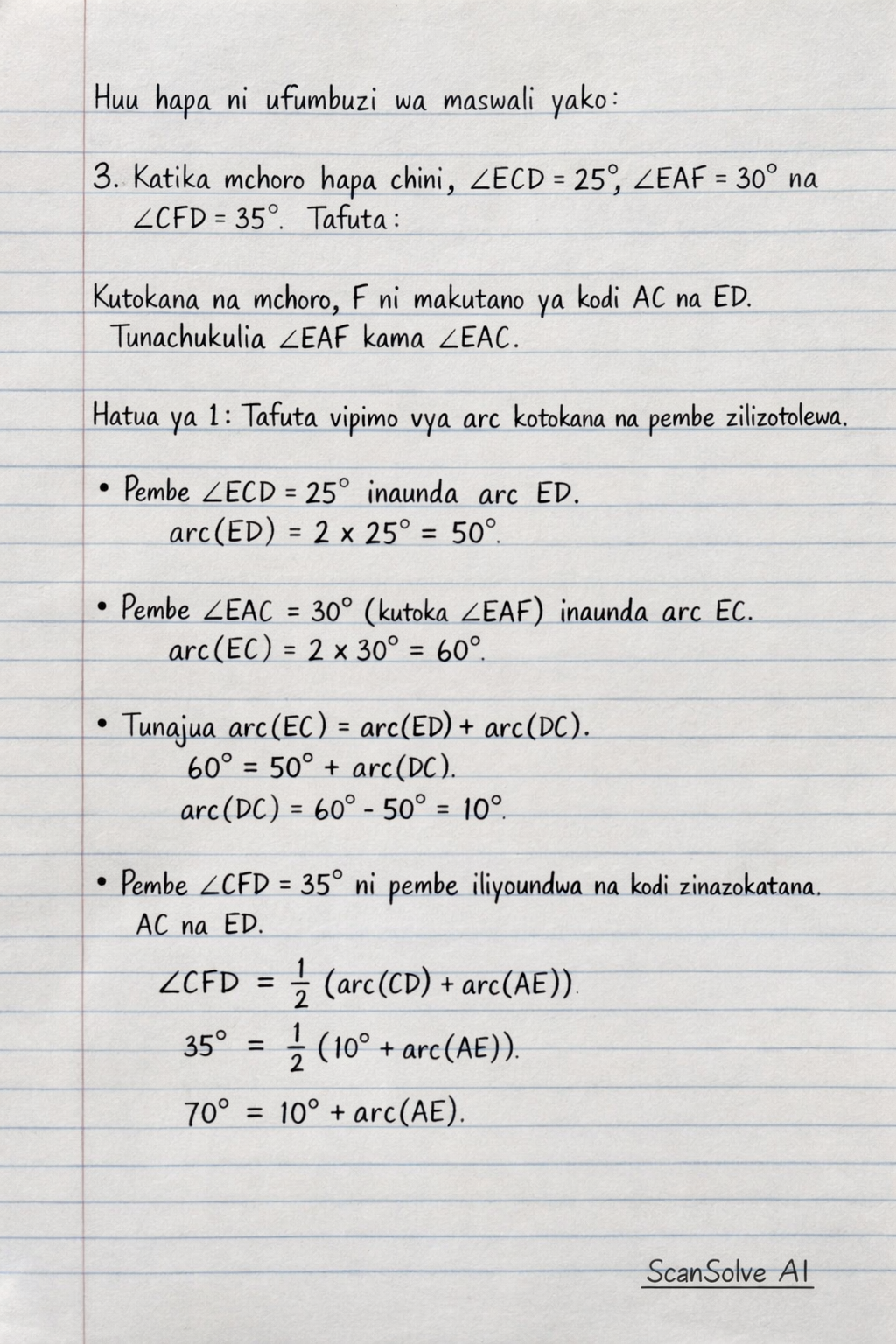 Handwritten step-by-step solution preview