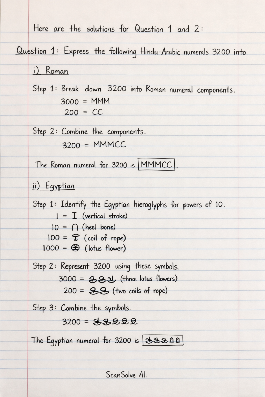 Handwritten step-by-step solution preview