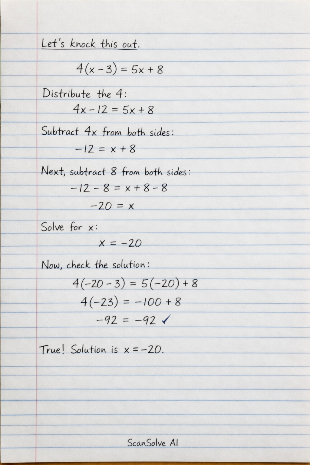 Handwritten step-by-step solution preview