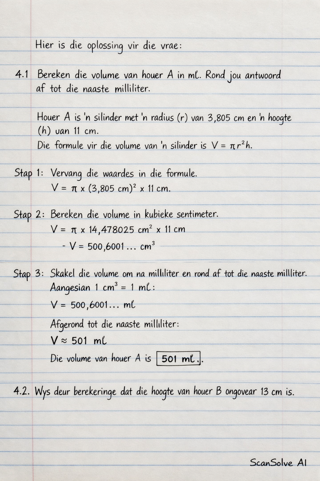Handwritten step-by-step solution preview