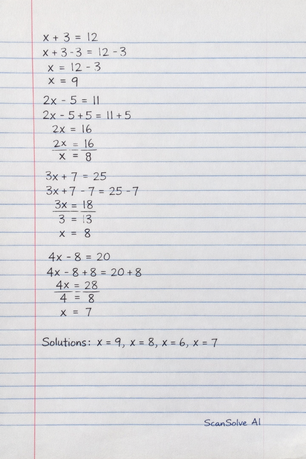 Handwritten step-by-step solution preview