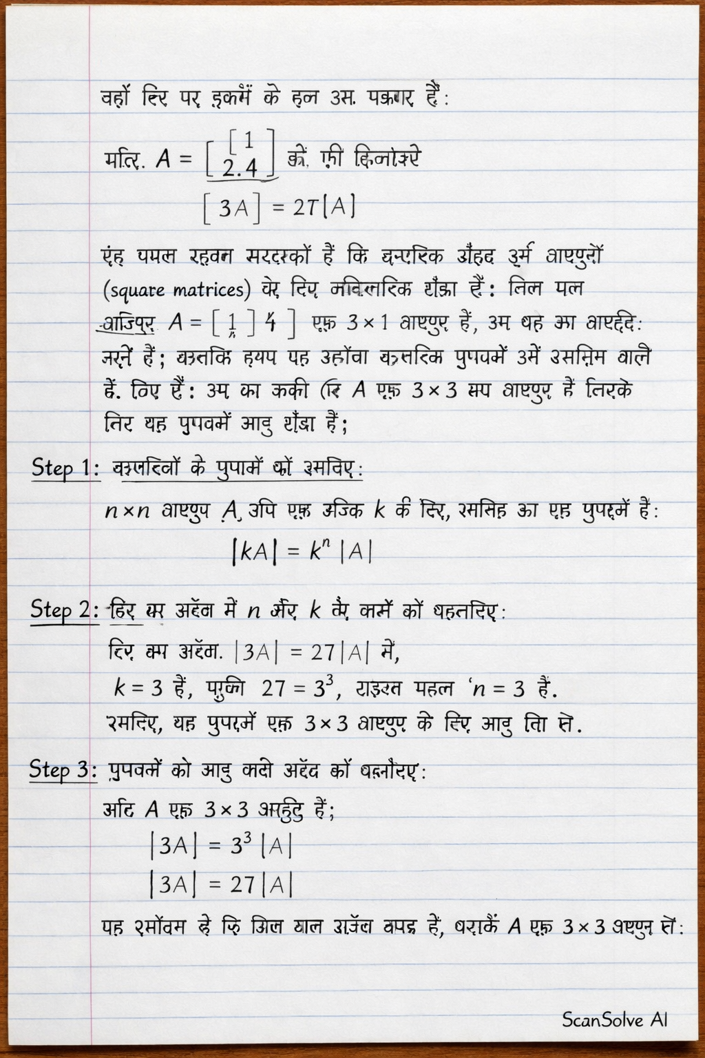 Handwritten step-by-step solution preview