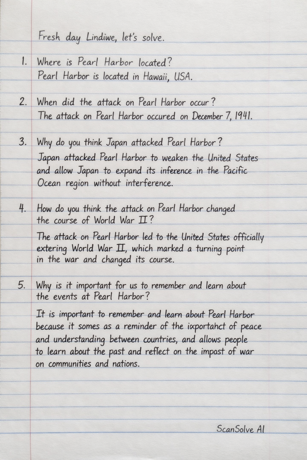Handwritten step-by-step solution preview
