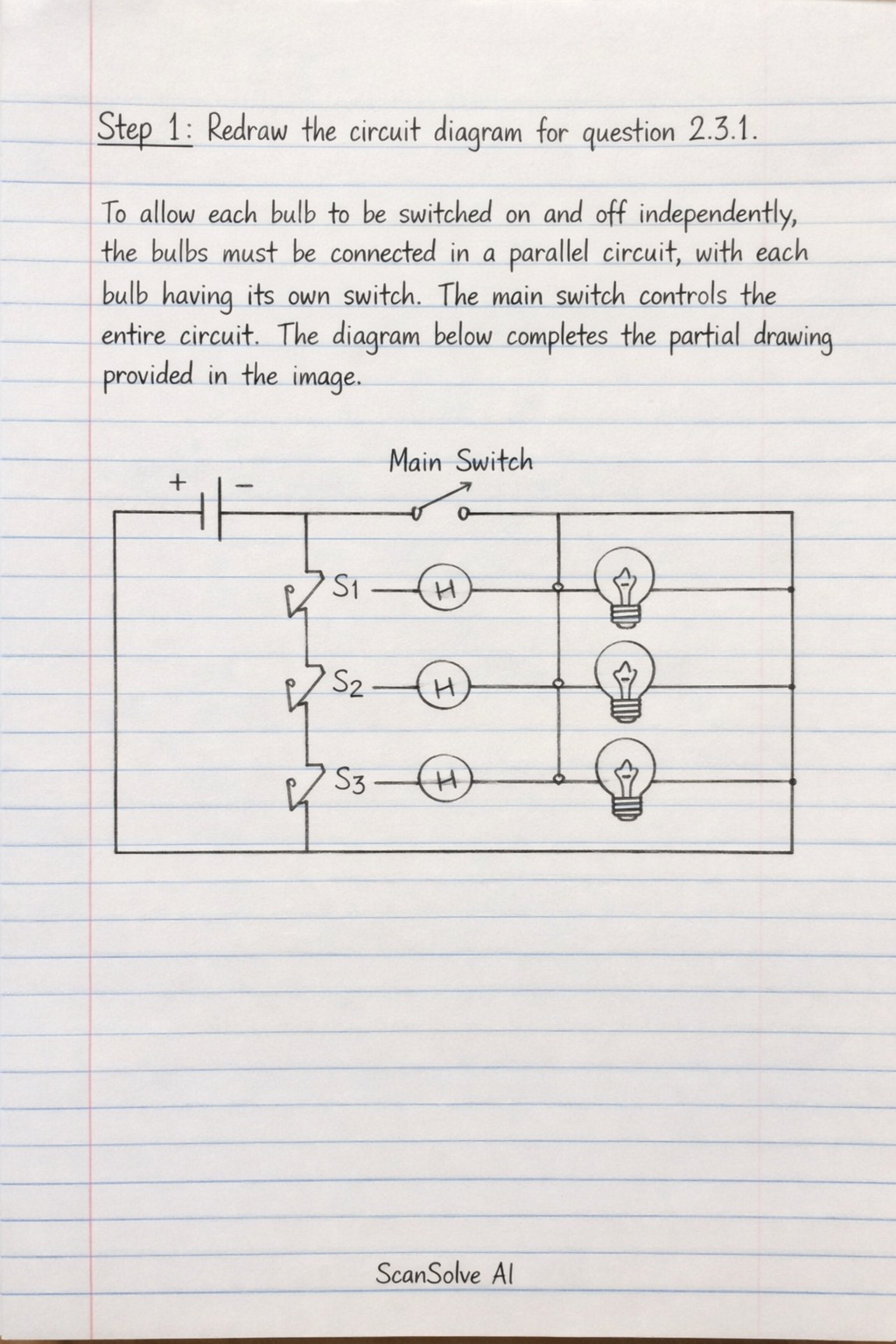 Handwritten step-by-step solution preview