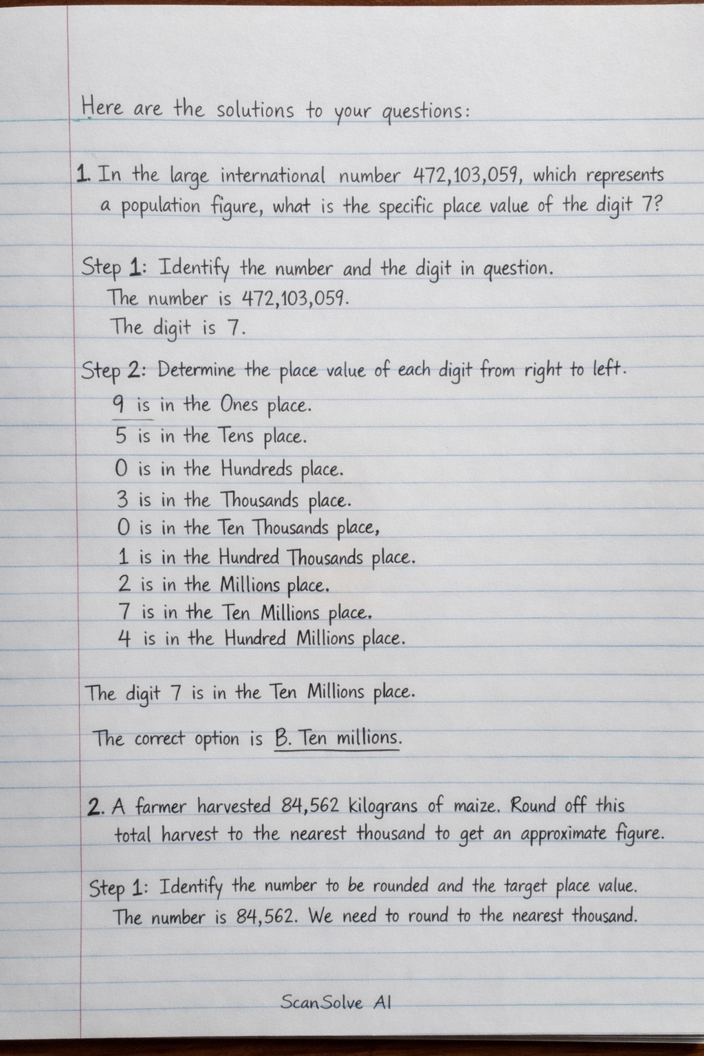 Handwritten step-by-step solution preview