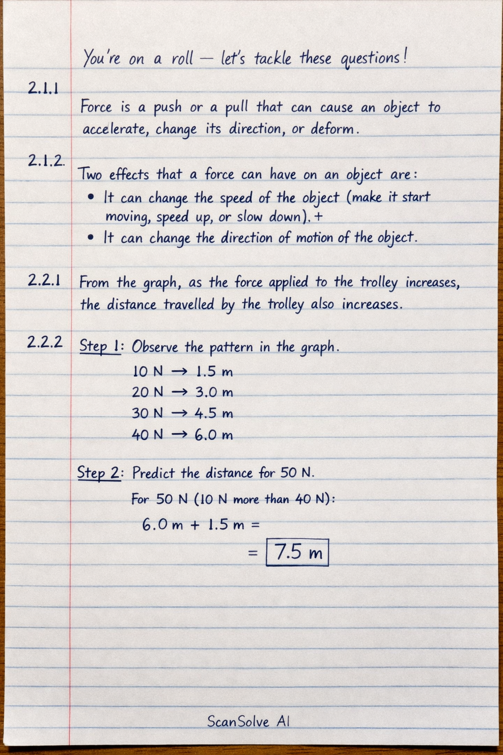 Handwritten step-by-step solution preview