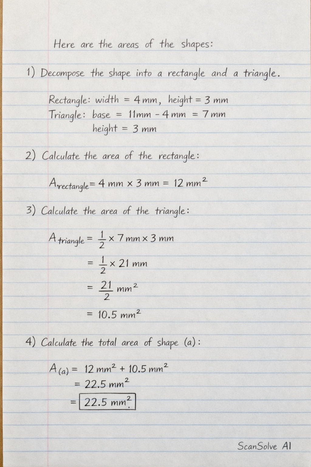 Handwritten step-by-step solution preview
